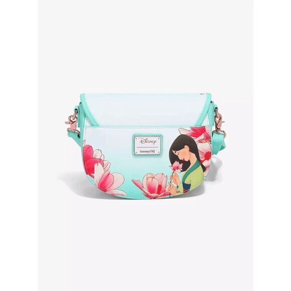 Loungefly Disney Mulan Cri-Kee & Mulan Lotus Crossbody Bag